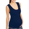 Maternity Empire Waist Surplice Tank with Side Ruching--Easy for Nursing