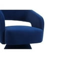 thumbnail image 6 of Swivel Barrel Chair, Accent Chair Armchair for Living Room, Comfy Round Swivel Chair, Modern 360 Degree Swivel Accent Single Sofa Chairs, for Living Room Bedroom Office Lounge, Blue, 6 of 7