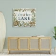 thumbnail image 2 of Stupell Industries Live Love Lake Quote Rustic Lakehouse Botanical Frame, 48 x 36, Design by Silvia Vassileva, 2 of 7