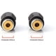 thumbnail image 4 of Sophisticated RCA Female to Female Coupler, Gold Plated Connectors for Superior Quality, Compact Design & Space Saving Grip Treads, Premium RCA Adapter for Seamless Audio Video Connections, 4-Pack, 4 of 5