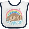 thumbnail image 3 of Inktastic Sloth Lover Cute Animal Girls Baby Bib, 3 of 4