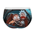 thumbnail image 5 of Rick And Morty Womens Underwear Soft Breathable Brief Lace Panty Stretch Hipster Underpants Ladies Panties XL, 5 of 7