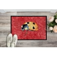 thumbnail image 2 of Carolines Treasures 8869MAT Lady Bug sur Tapis Rouge Intérieur Ou Extérieur - 18 x 27 Po., 2 of 4