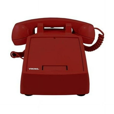 Viking Electronics K-1900D-IP Classic VoIP Desk Phone with Auto Dialer - Red