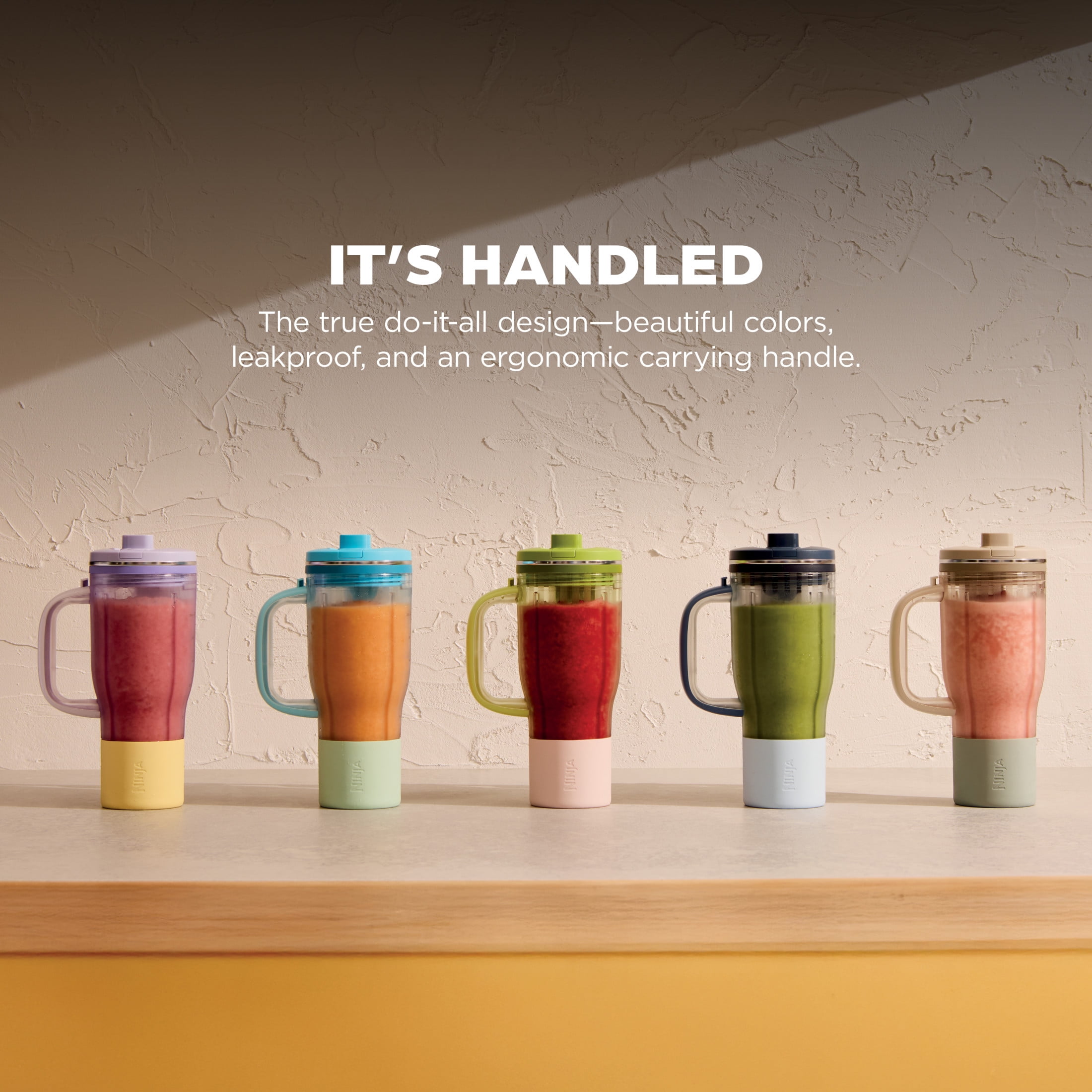 Ninja BlendBOSS 26-Oz Personal Blender, for Smoothies & Frozen Drinks, Travel Tumbler with LeakProof Lid and Chug Spout, Auto-iQ Technology, 1200PW, DB301CY Cyberspace