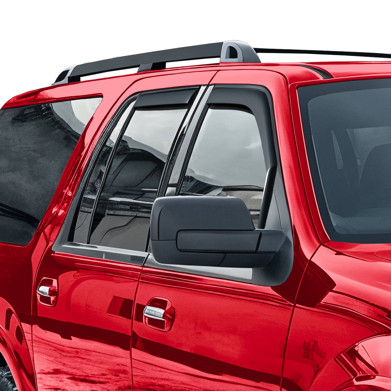 Voron Glass Extra Durable Rain Guards for Ford Expedition 20072017/Lincoln Navigator 20072017, Window Deflectors, Vent Window Visors, 4 Pieces - 200530