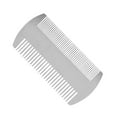 thumbnail image 3 of 2X Dual Action Stainless Steel Credit Card Size Comb Wallet Comb Pocket Comb Anti-Static Hair Comb for Man, 3 of 8