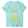 thumbnail image 1 of Blusas de Manga Corta para las Mujeres Divertida Impresión Cuello Redondo Camiseta Vintage, Blusas de Primavera para las Mujeres, 1 of 6