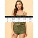 thumbnail image 5 of Pijama para mujer sin mangas Crop Tank Tops y pantalones cortos Strtechy 2pcs Lounge Set Medium Green, 5 of 5