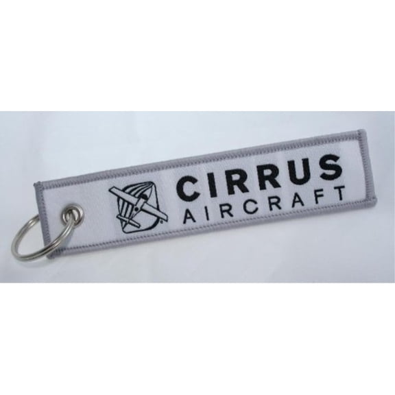 cirrus pilot aviation key chain - cirrus aircraft - woven key tag - aircraft airplane cirrus