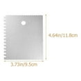 thumbnail image 2 of Shisuyan Outils de Décoration de Gâteaux Grattoir en Acier Inoxydable pour des Résultats Plus Lisses Outil de Glaçage Multilatéral Argenté, 2 of 8