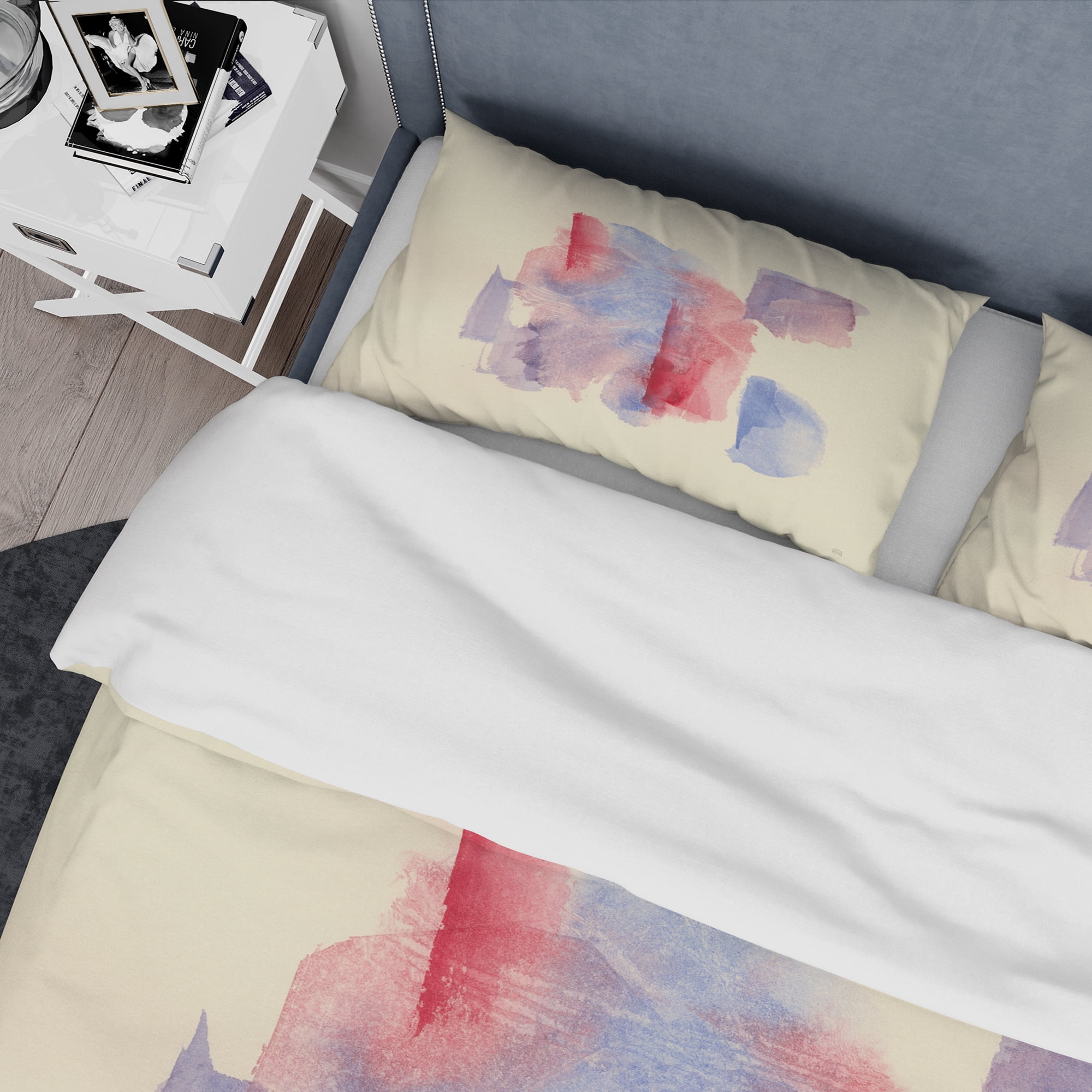 Designart 'geometric Pastel I' Geometric Duvet Cover Set