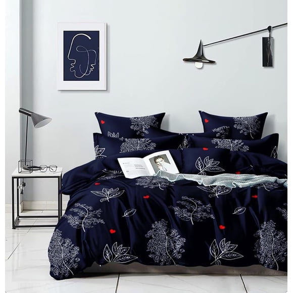 Royal Comfort Fitted Bedding Set - Dark Blue
