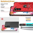 thumbnail image 6 of Case for Samsung Galaxy S23 Case Military Grade Drop Case with Kickstand Metel Ring Magnetic Holder Shockproof Protective for Galaxy S23 Phone Case (Red), 6 of 17