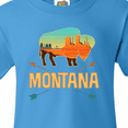 thumbnail image 4 of Inktastic Montana Gift Buffalo Silhouette Youth T-Shirt, 4 of 5