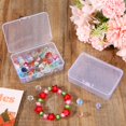 4 Pcs Clear Plastic Storage Containers Box with Lid Small Rectangle ...