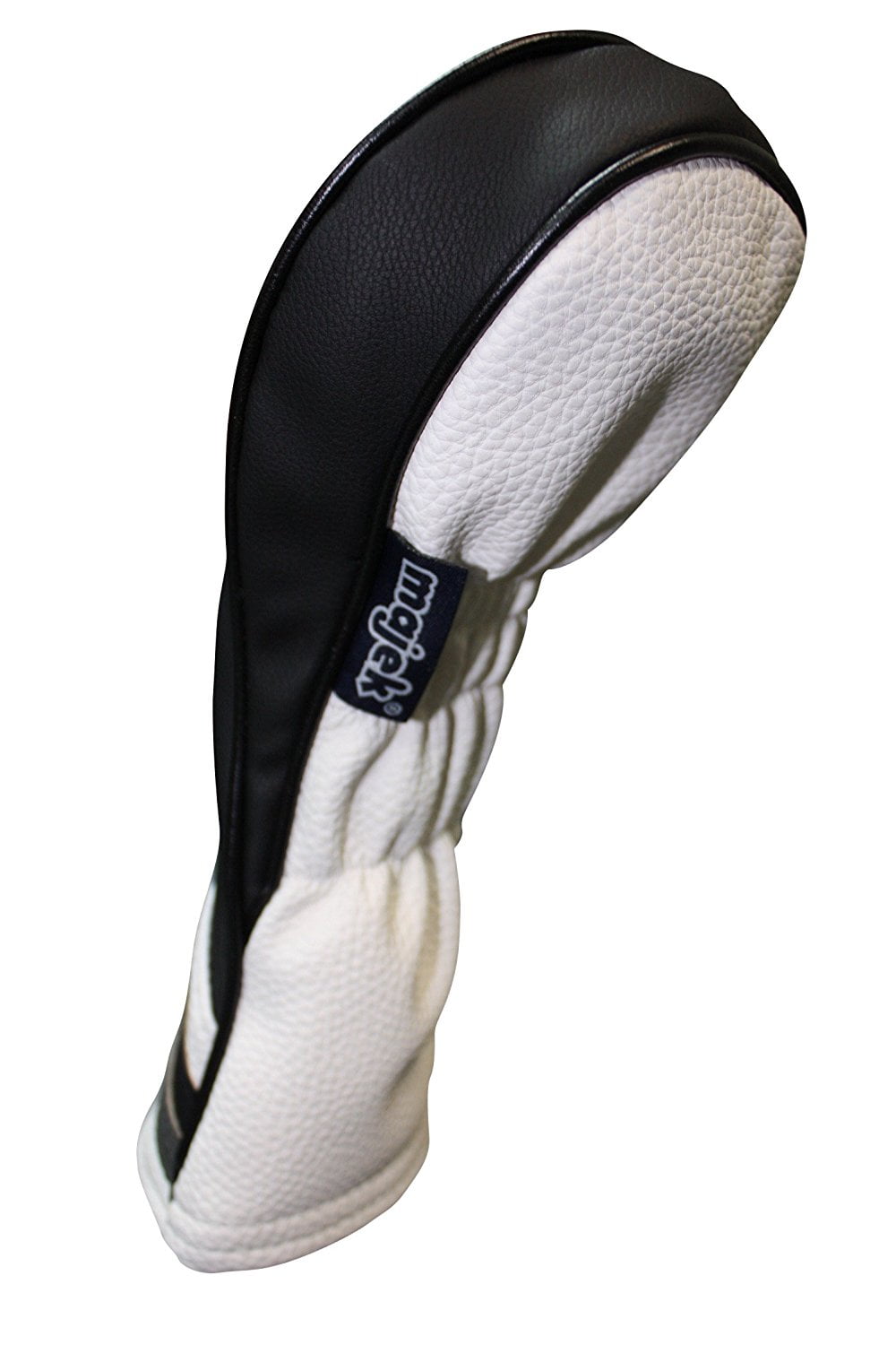 Golf Headcover Black and White Vintage Leather Style #2, 3, 4, 5, 6 Hybrid Head Covers Fits Most Hybrid Clubs