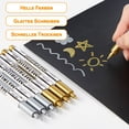 thumbnail image 4 of Gold And Silver Permanent Marker Pens - 4 Pieces Metallic Pens, 4 of 7