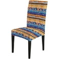 thumbnail image 5 of Boho Chair Covers Tribal Art Geometric Chair Covers Set of 6 Stretch Removable Washable Slipcovers for Dining Room Hotel Kitchen, 5 of 5