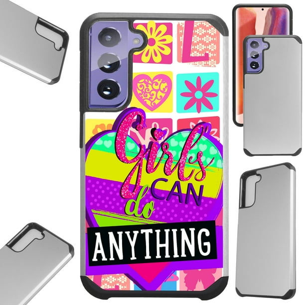 Compatible With Samsung Galaxy S21 5g Hybrid Fusion Guard Phone Case Cover Girls Can Do Anything Walmart Com Walmart Com