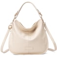 thumbnail image 1 of Bolso de mano Montana West Hobo de cuero vegano beige MWW16-1022BG, 1 of 6