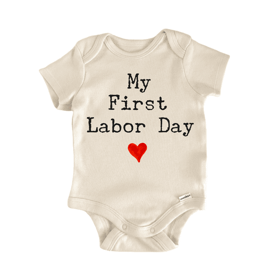 My First Labor Day Newborn Baby Bodysuit