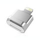thumbnail image 1 of Lector de tarjetas TF Plug & Play, adaptador Lightning a MicroSD, sin necesidad de controlador para iPhone 6/6s/6plus/7/7plus/8/x, USB/OTG/Lightning 2 en 1, 1 of 4