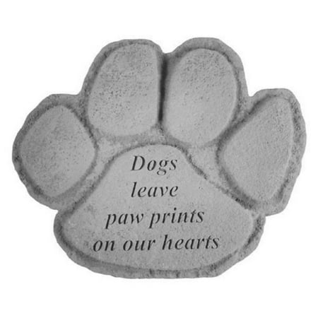 - Dogs Leave Paw Prints Pet Memorial Stone - Paw Print