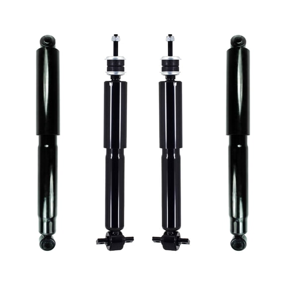Set of 4 Front-Rear Shock For 1997-2002 Ford Expedition RWD w/ Rear Air Leveling