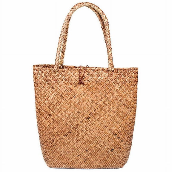 Douhoow Women Straw Bag Summer Beach Bag Tote Shoulder Bag Rattan Woven Handbag