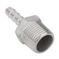 thumbnail image 2 of jinwen Various Stainless Steel Male Threaded Pipe Fitting Barb Hose Tail Connector Fuel, 2 of 9