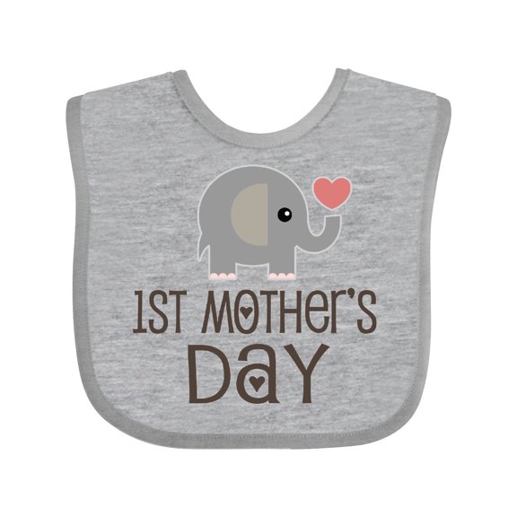 Inktastic 1st Mothers Day Boys or Girls Baby Bib