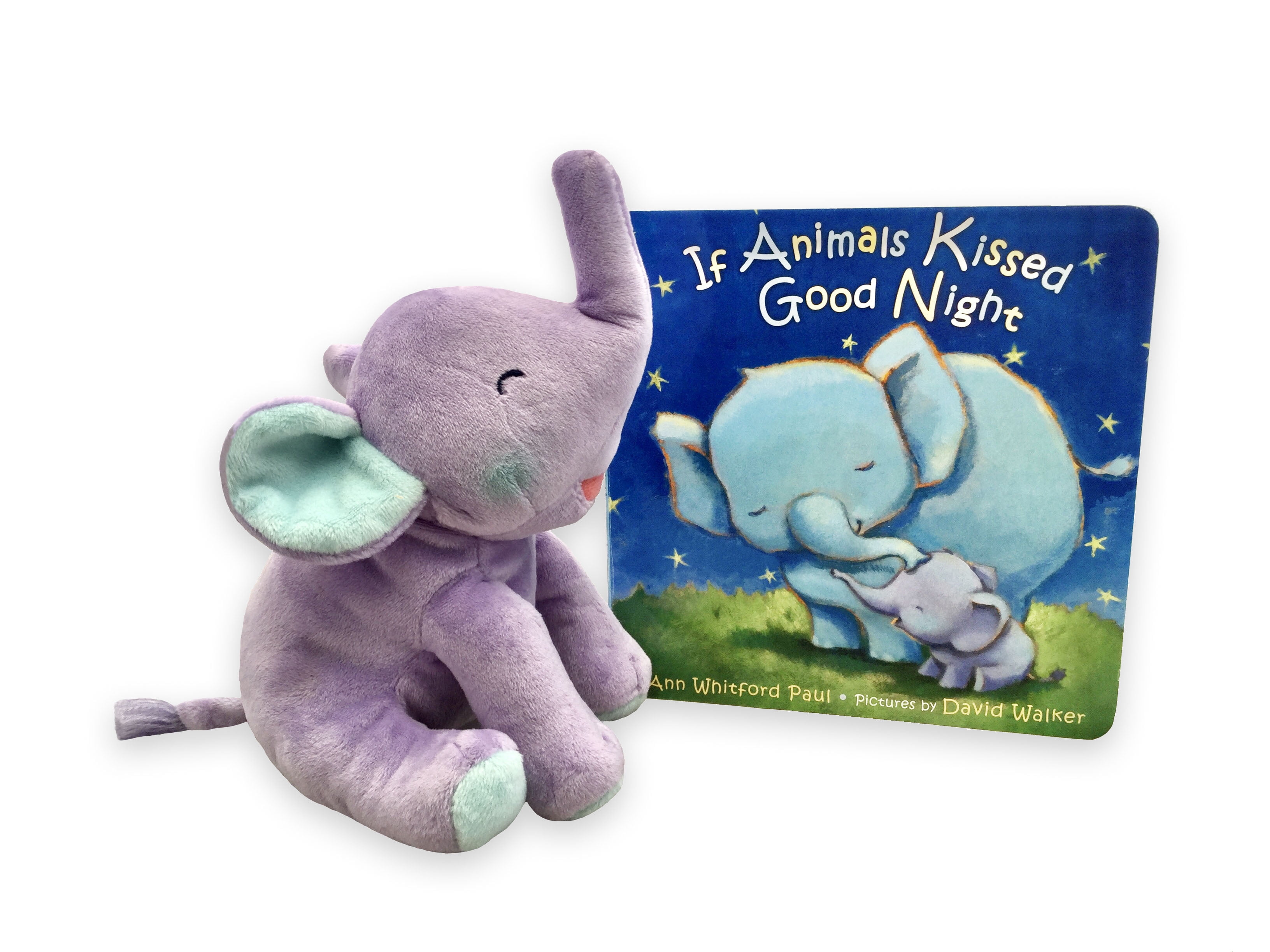 MerryMakers If Animals Kissed Good Night soft plush baby elephant toy