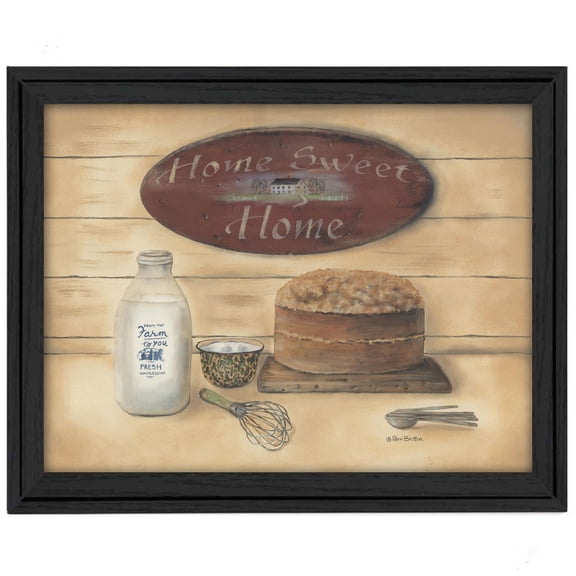 TrendyDecor4U Home Sweet Home By Pam Britton Printed Wall Art BR246-405