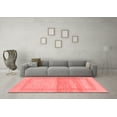 thumbnail image 3 of Ahgly Company Indoor Square Abstract Red Modern Area Rugs, 3' Square, 3 of 4