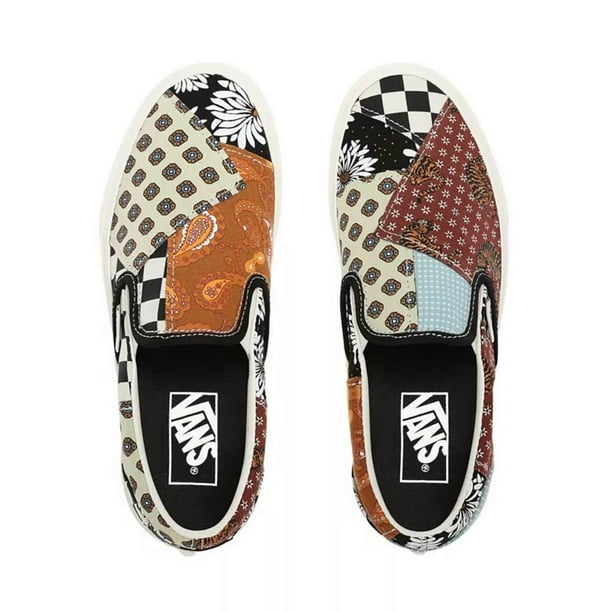 Patchwork vans slip on deals