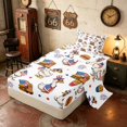thumbnail image 2 of Manfei Funny US Flag Duck Twin Sheets, Fast Food Bedding, Red White Blue, Polka Dots Reversible 3 Pieces (1 Flat Sheet, 1 Fitted Sheet and 1 Pillowcase), 2 of 6