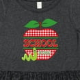thumbnail image 4 of Inktastic Apple School is Cool Girls Toddler Dress, 4 of 5
