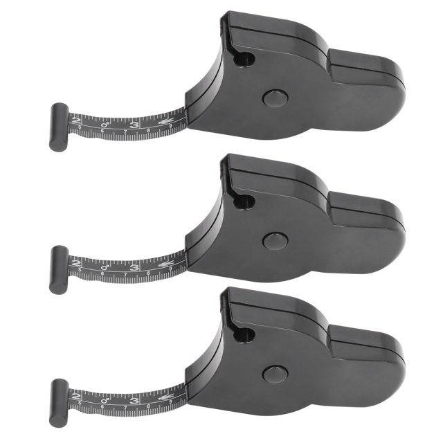 Tape Measure, 3 Pcs Body Measuring Tape Mini Portable Black Accurate Sewing Tape Measure Cm Inch Waist Measure Tape