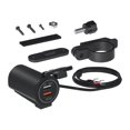 thumbnail image 4 of Adaptador de cargador universal para coche QC 3.0 DC12-24V para montaje en manillar con encendido y apagado Luz naranja, 4 of 9