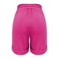thumbnail image 4 of Shorts For Women Women's Fashionable And Casual Solid Color Elastic Waist Cotton Linen Sports Five Point Pants Shorts, 4 of 5