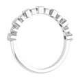 thumbnail image 2 of 1/5 Carat Bezel Setting Diamond Wedding Band Ring in 14K White Gold (Ring Size 9.5) (I1-I2 Clarity), 2 of 6