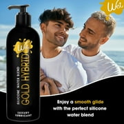Wet Gold Hybrid-Based Lube, Premium Blended Personal Lubricant, 16 fl oz