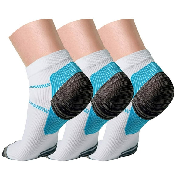 Charmking Compression Socks Femmes & Hommes 3 Paires 15-20 Mmhg Meilleur Diplômé Athlétique pour Course, Vol Voyage, Enceinte, Cyclisme, Soutien - Amélioration des Performances, Flexibilité, Durabilité (Multi 06, Sm)