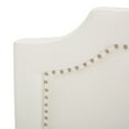 thumbnail image 6 of Bed Frame Upholstered Headboard Queen Size, Solid Wood Head Board with Durable Metal Legs, Adjustable Height Queen headboard with Nailhead Trim in Bedroom, 6 of 8