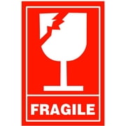 Fragile Stickers,Glass Stickers,Handle with Care Shipping Stickers,Mailing Postage Parcel Stickers,2x3 Inch,300 Pcs Per