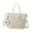 Beige, variant on Milageto Tote Bag for Women Wear Resistant with Top Handles with Zipper Crossbody Bag Beige
