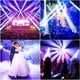 thumbnail image 4 of U`King Luz LED de cabeza móvil 25 W Luces DJ Iluminación de escenario con 8 GOBO 8 colores por DMX-512 y foco de control activado por sonido para fiestas de discoteca, bodas, iglesias, espectáculos en, 4 of 5