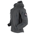 thumbnail image 4 of Chaqueta táctica para hombre, senderismo, piel de tiburón, ropa de concha suave, cortavientos, capucha de piloto de vuelo, chaqueta de campo de lana para exteriores, pantalones, 4 of 5