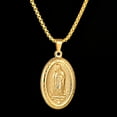thumbnail image 6 of AYYUFE Religious Virgin Mary Guadalupe Embossed Pendant Necklace, 6 of 7